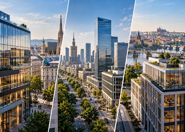 A UNIQA 600 millió eurós ingatlanalapot indít, közép-európai irodaházakat célozva