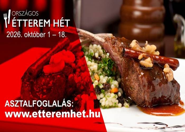 Országos Étterem Hét – több mint 230 étterem kínál különleges menüsorokat kedvezményes áron