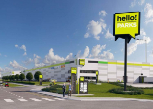 HelloParks Fót: áll a 45.000 m2-es raktárcsarnok első oszlopa