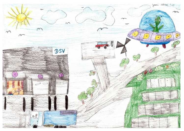 Ünnepi hangulatban a logisztikai óriás: gyermekek rajzai díszítik a DSV raktárát