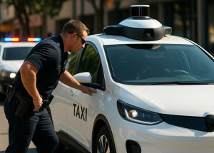 Robot a volán mögött? – Rendőrök állították meg az önvezető taxit Kaliforniában