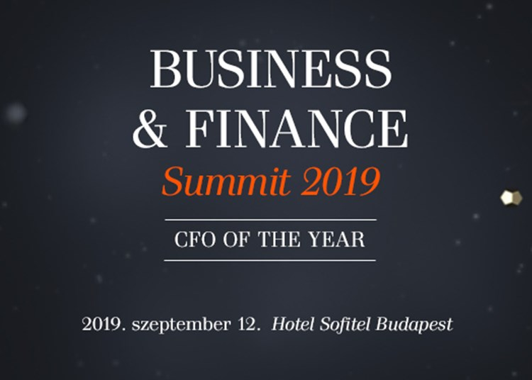 Business and Finance Summit 2019 - CFO of the year - 2019. szeptember 12.