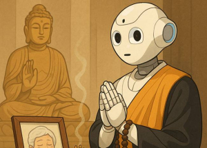 A robot, &quot;aki&quot; imádkozik
