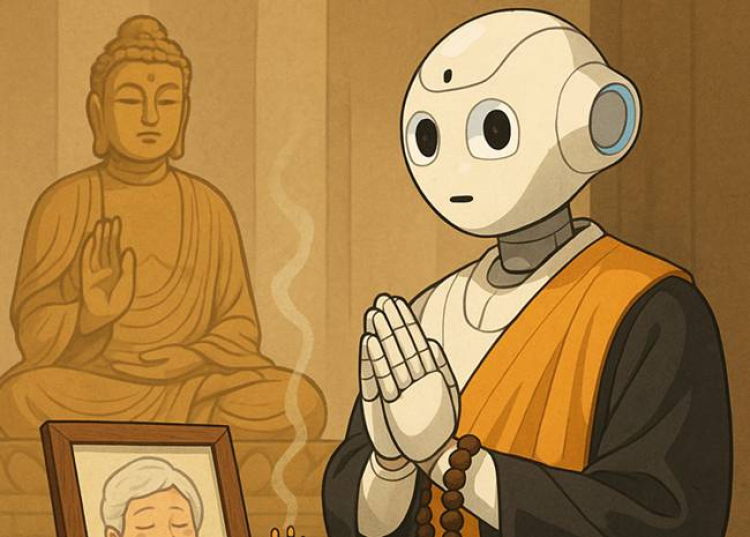A robot, &quot;aki&quot; imádkozik