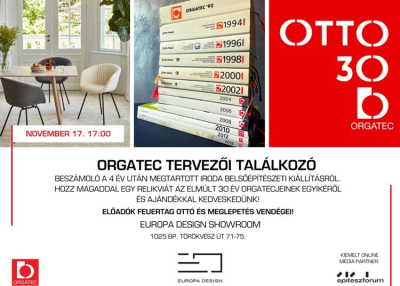 ORGATEC TERVEZŐI TALÁLKOZÓ - 2022. november 17.