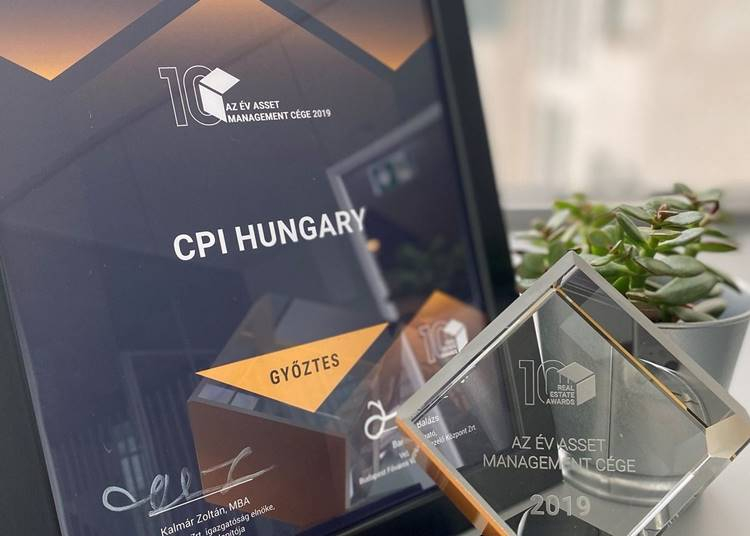 Újabb elismerést kapott a CPI Hungary a hazai ingatlanpiacon