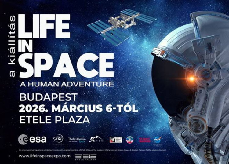 A LIFE IN SPACE kiállítás Budapesten, 2026. március 6-tól