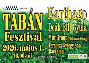 Tabán Fesztivál, 2026. május 1.